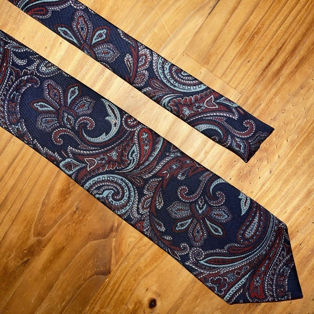 Ferrell Reed Neck‎ Tie Men Gray Paisley